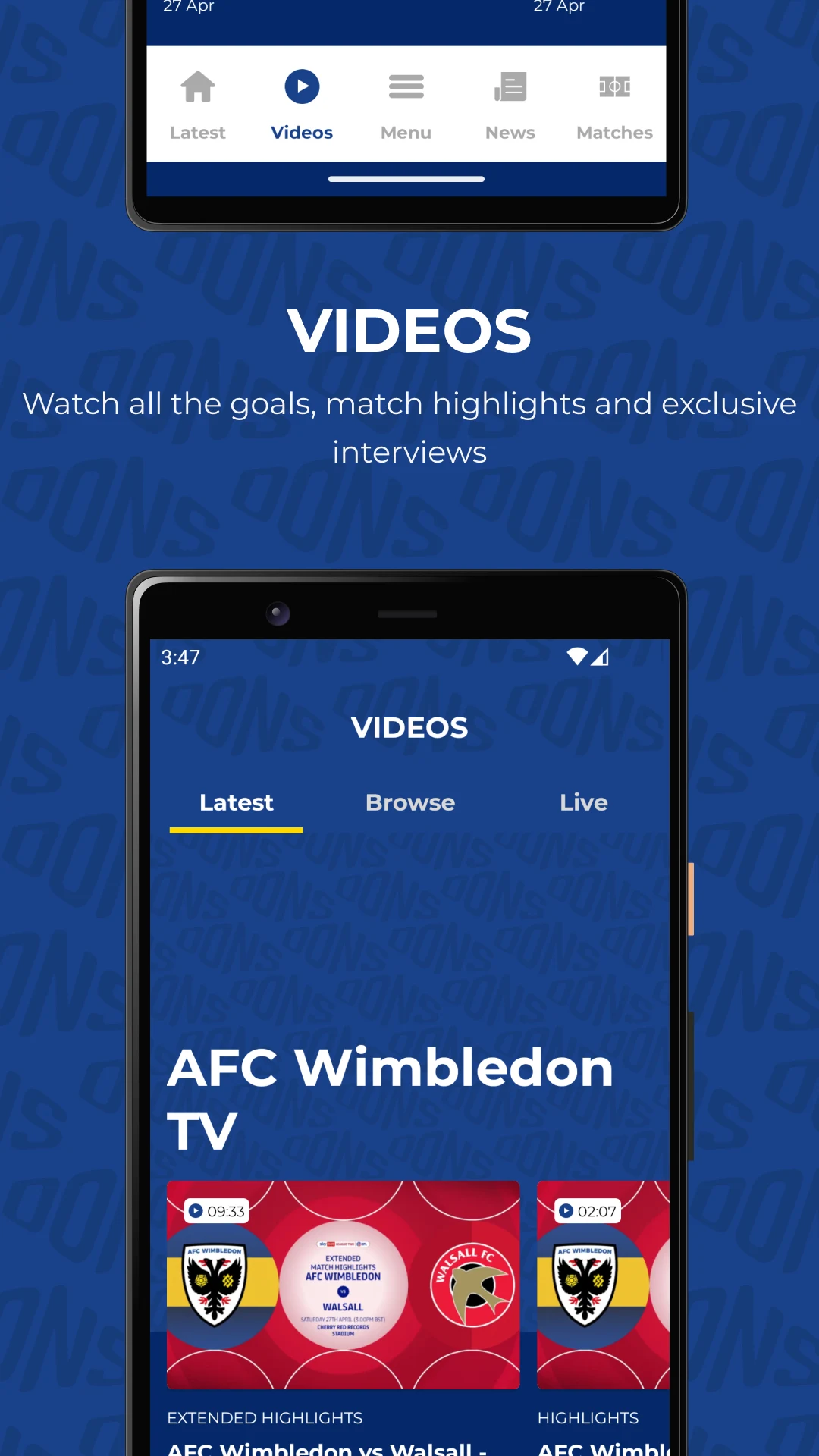 AFC Wimbledon screenshot