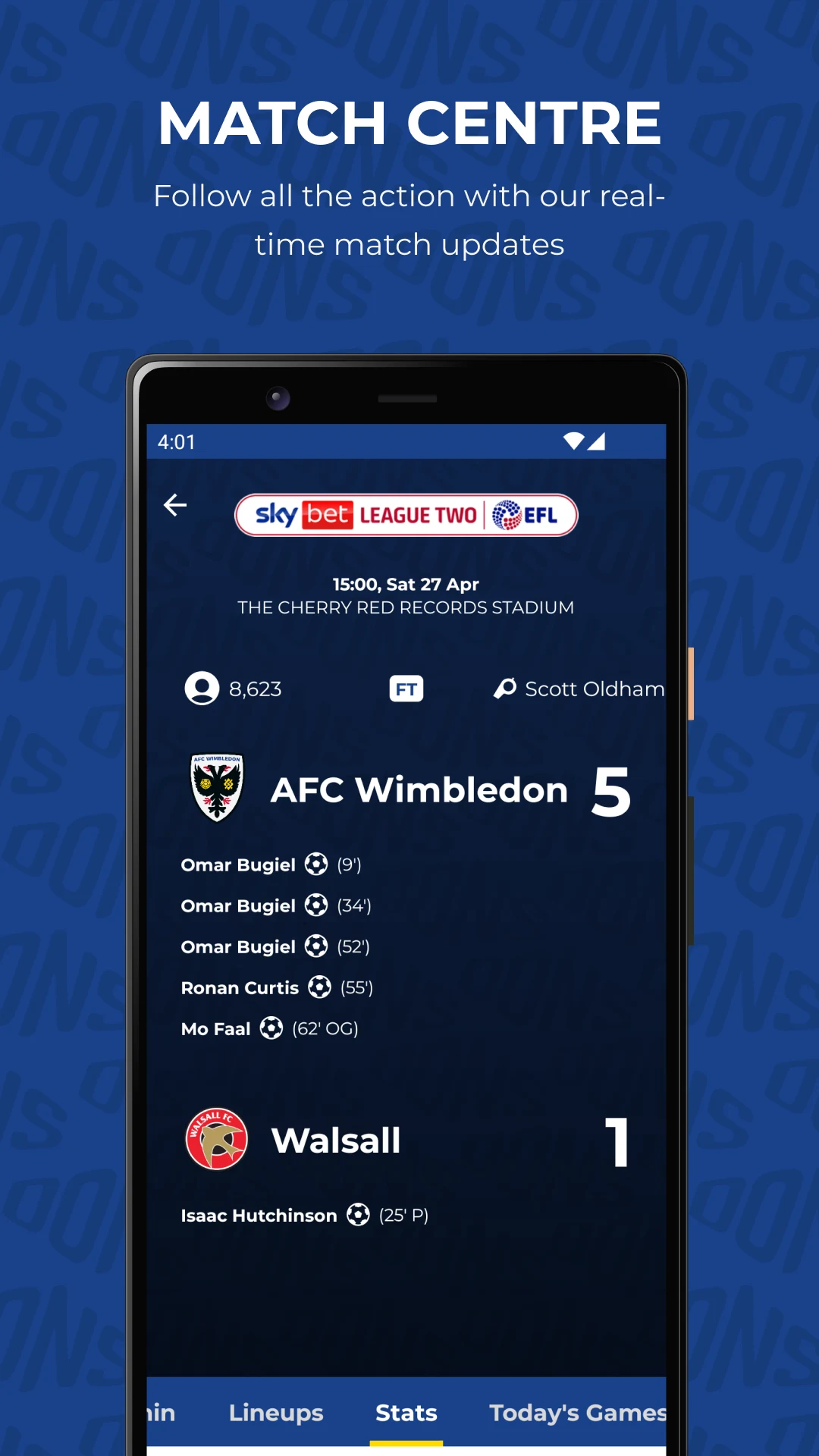 AFC Wimbledon screenshot