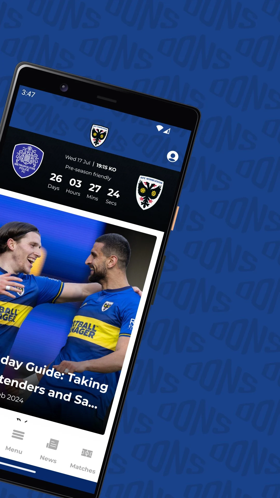 AFC Wimbledon screenshot